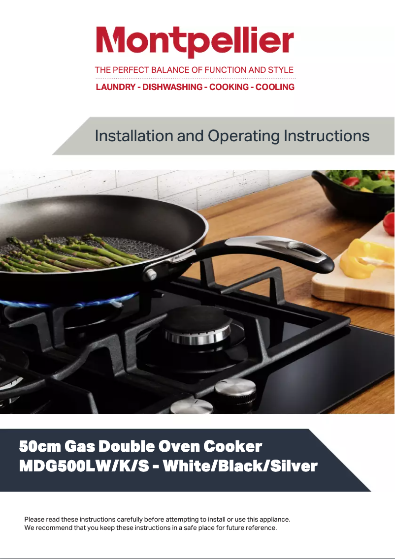 Página 1 del manual Manual de usuario Montpellier MDG500LS
