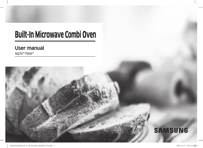 Page 1 de la notice Manuel utilisateur Samsung NQ70CB700D12