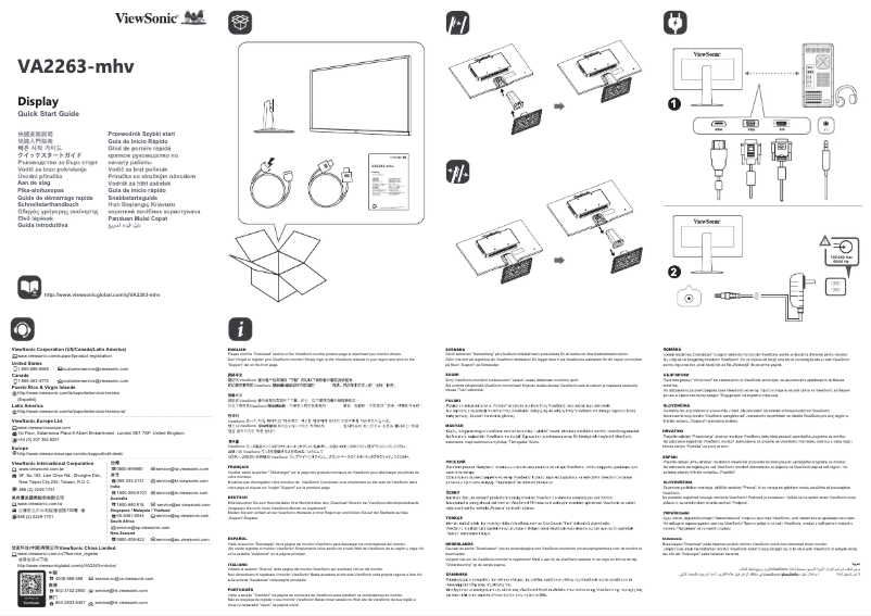 Page n°1 - Manuel utilisateur Viewsonic VA2263-mhv