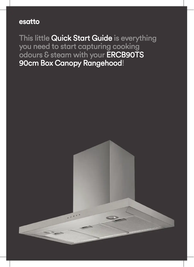 Page 1 de la notice Guide de démarrage rapide Esatto ERCB90TS