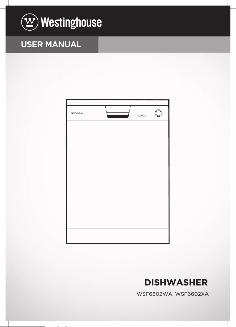 Page 1 de la notice Manuel utilisateur Westinghouse WSF6602XA