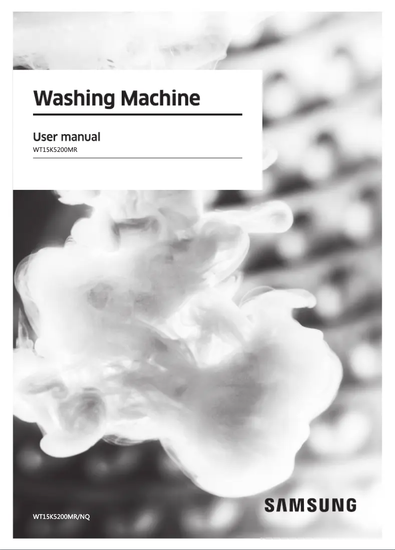 Page 1 de la notice Manuel utilisateur Samsung WT15K5200MR