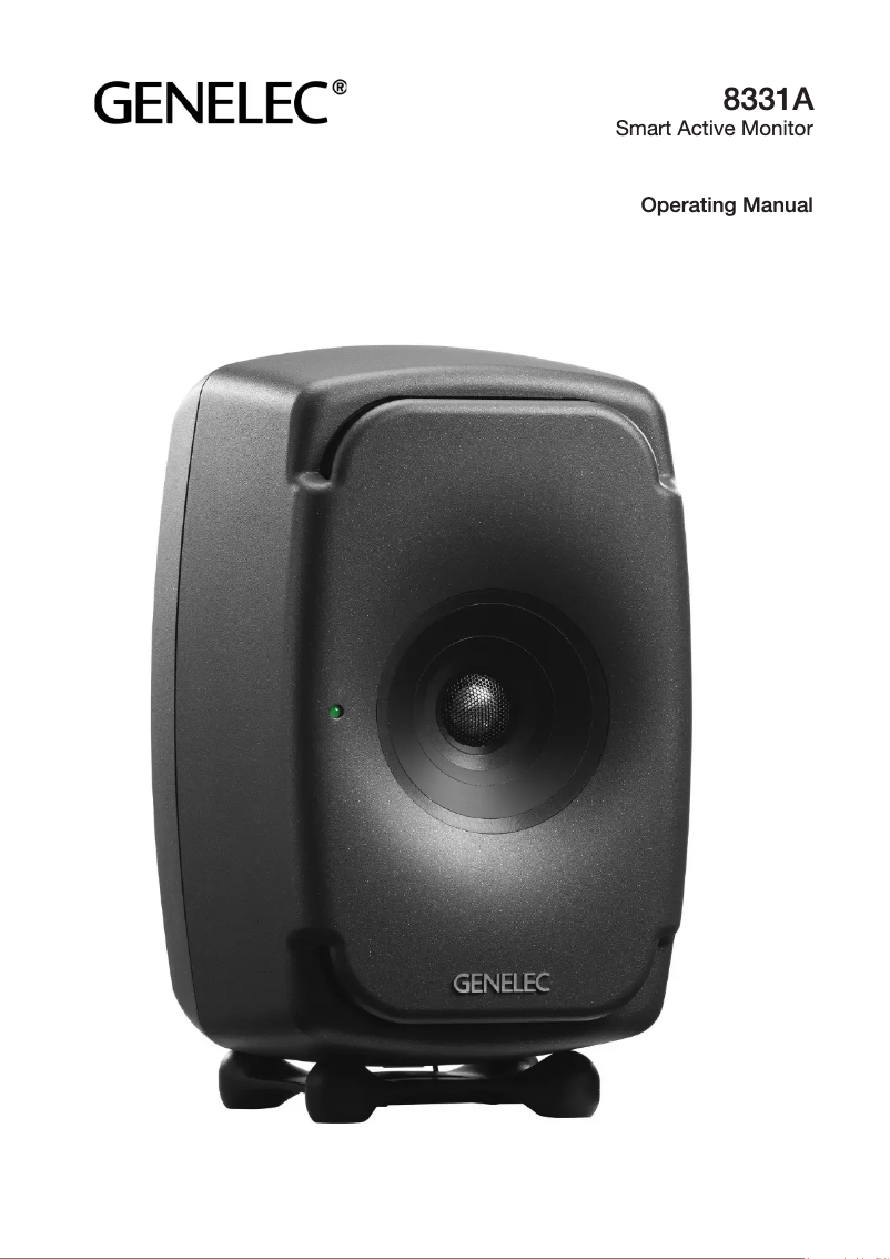 Page 1 de la notice Manuel utilisateur Genelec 8331 AP