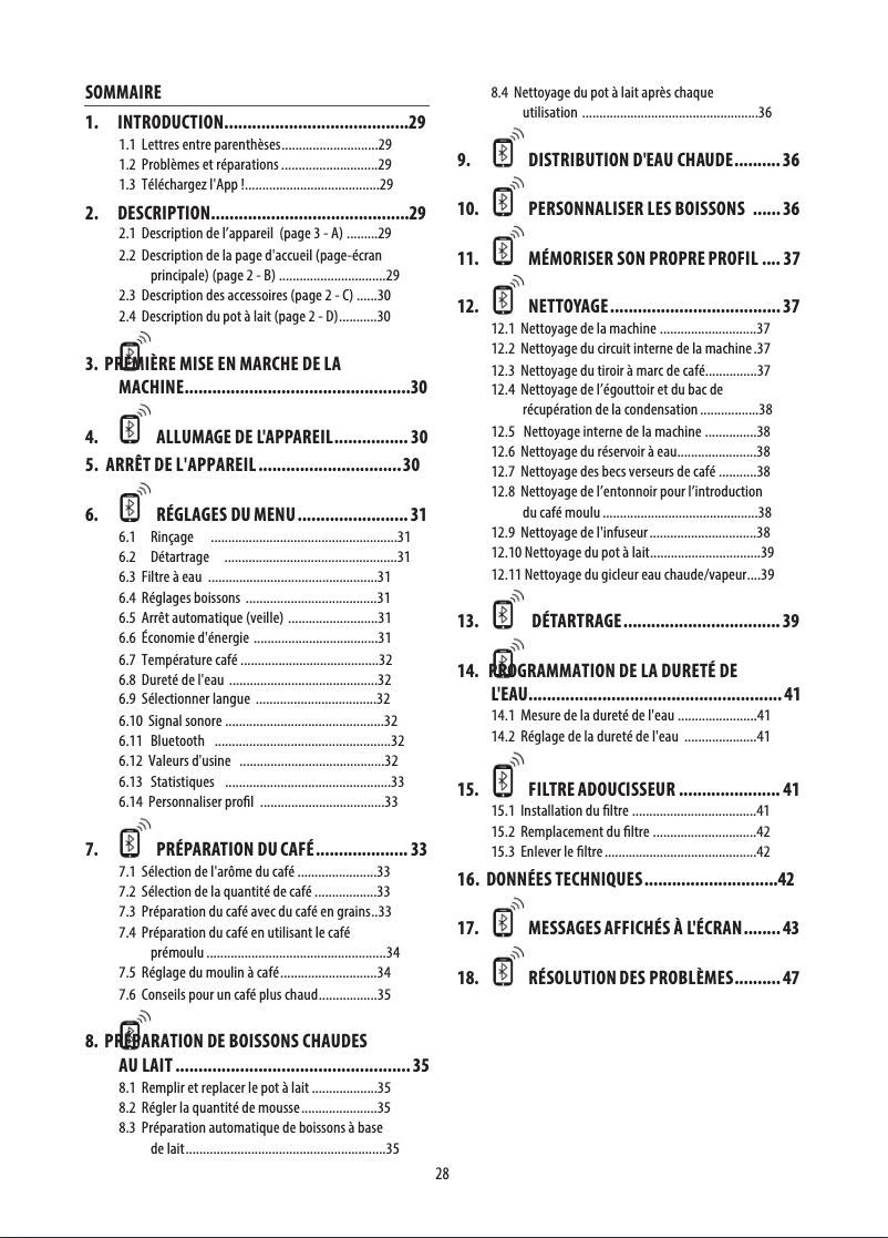 Page n°1 - Manuel utilisateur DeLonghi PrimaDonna Class ECAM 550.65