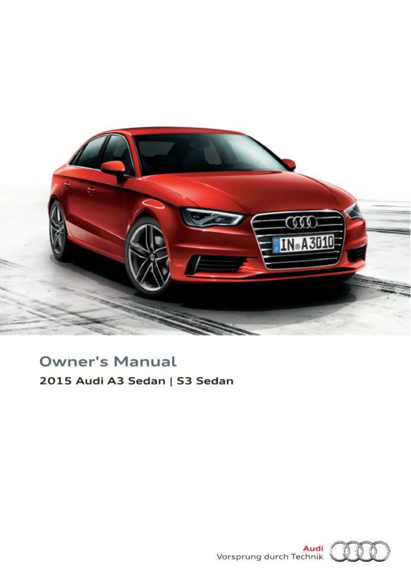 Page 1 de la notice Manuel utilisateur Audi A3 (2015)