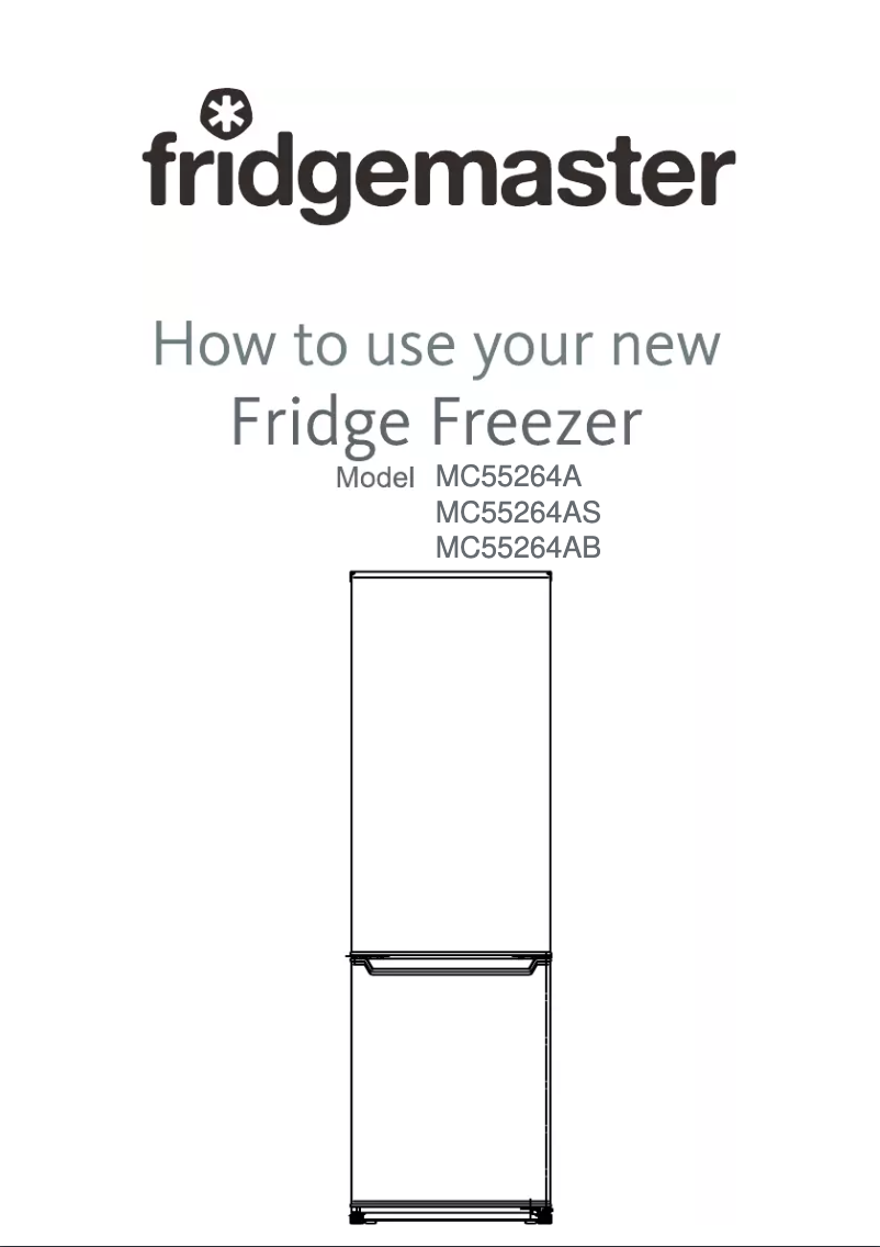 Page n°1 - Manuel utilisateur Fridgemaster MC55264AB