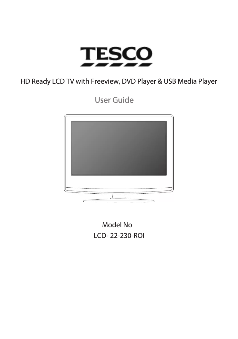 Image de la première page du manuel de l'appareil LCD22-230-ROI
