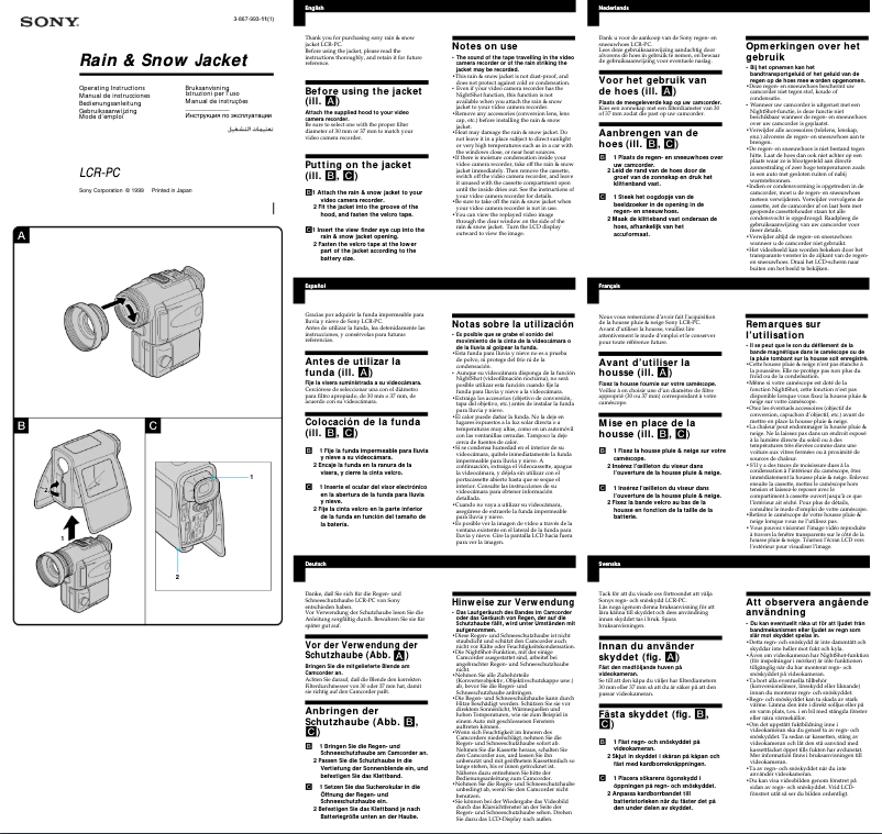 Image de la première page du manuel de l'appareil LCR-PC