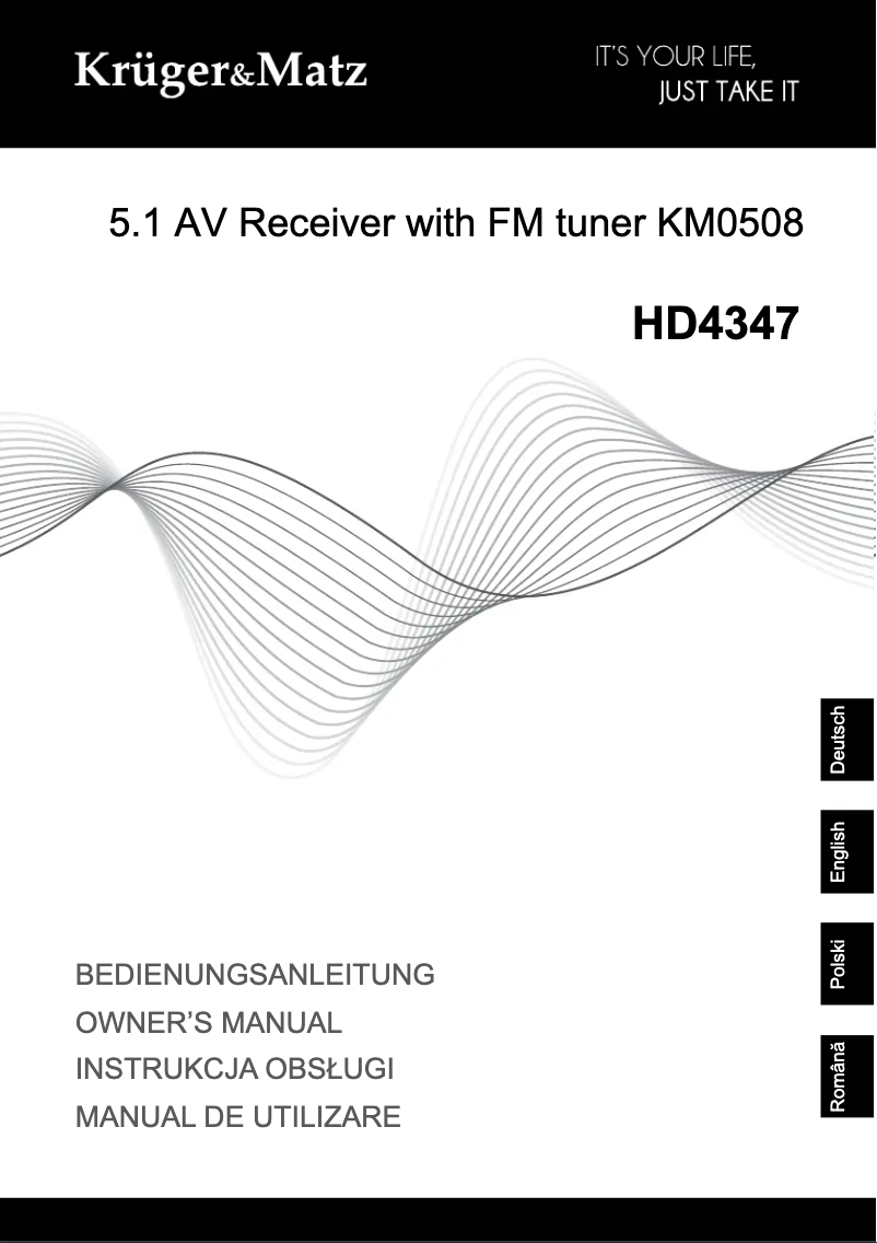 Page n°1 - Manuel utilisateur Krüger&Matz HD4347