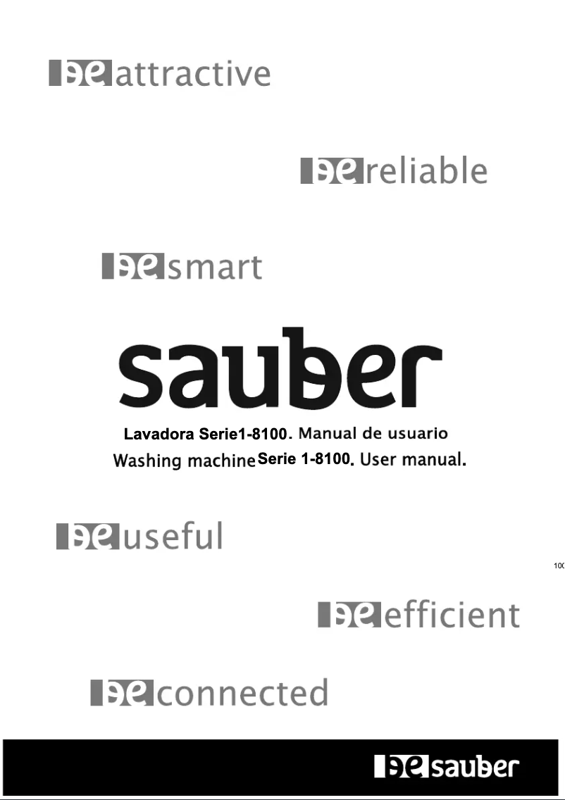 Page n°1 - Manuel utilisateur Sauber SERIE 1-8100
