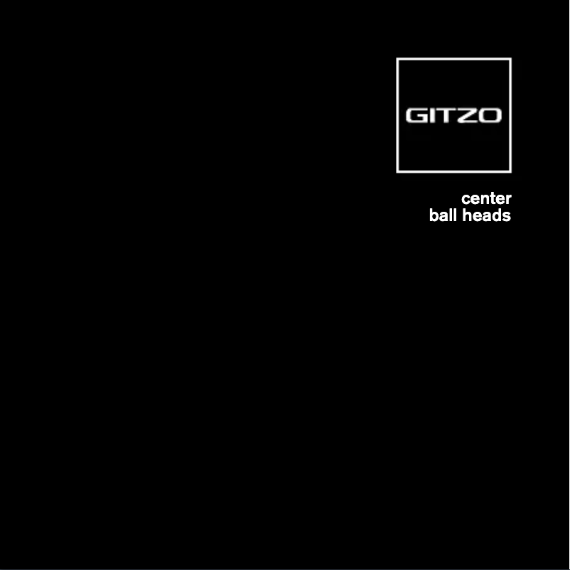 Page n°1 - Manuel utilisateur Gitzo GH3382QD