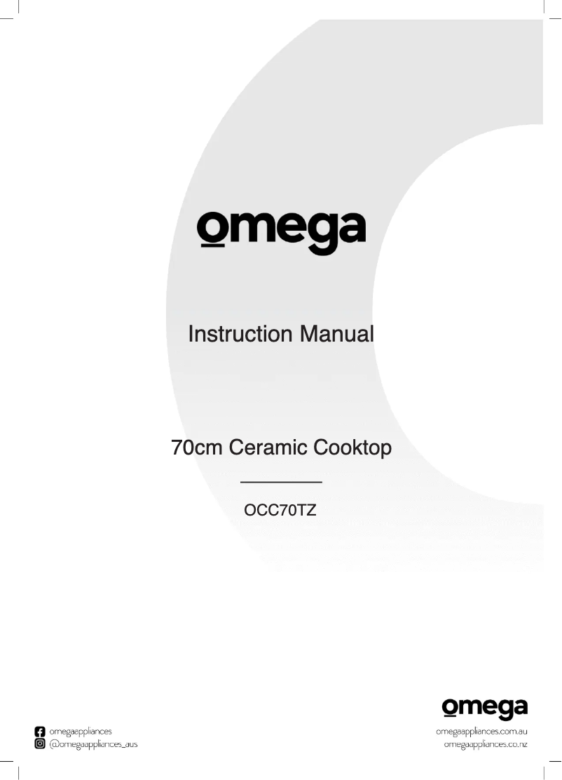 Page n°1 - Manuel utilisateur Omega OCC70TZ