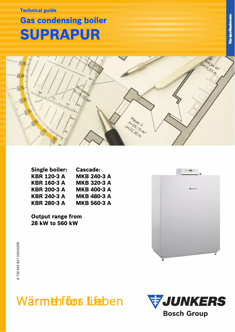 Page n°1 - Manuel utilisateur Junkers KBR 280-3 A