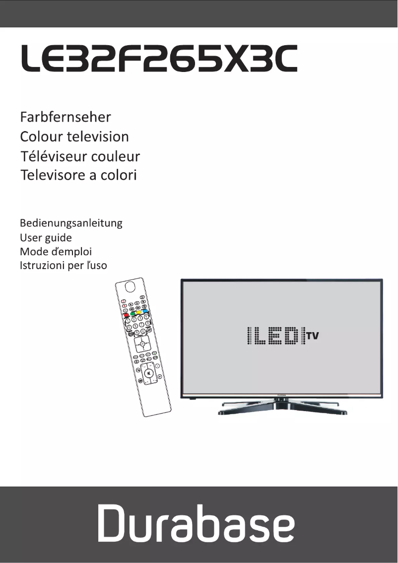 Page 1 de la notice Manuel utilisateur Durabase LE32F265X3C