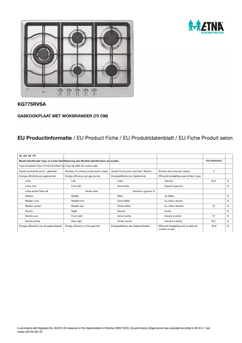 Image de la première page du manuel de l'appareil KG775RVSA
