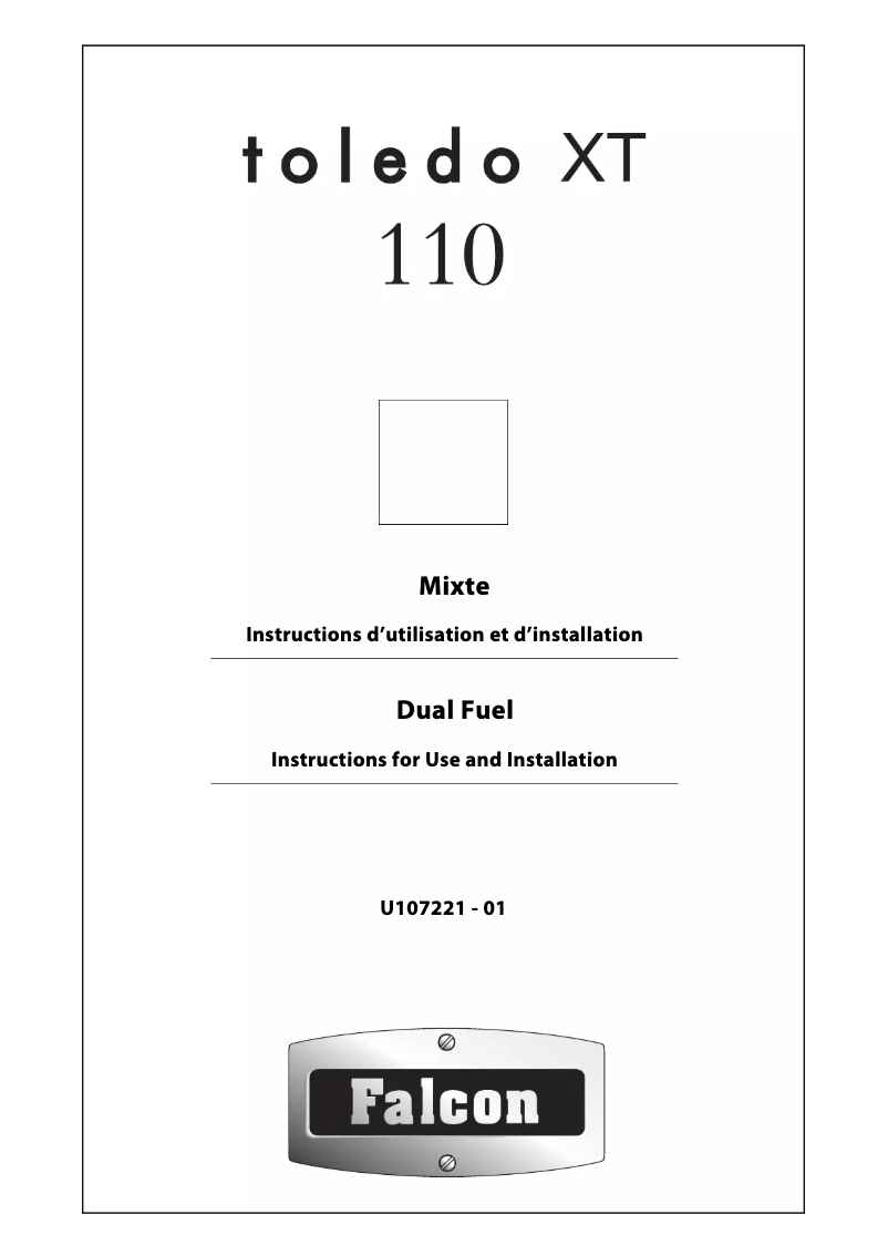 Página 1 del manual Manual de usuario Falcon Toledo XT 110