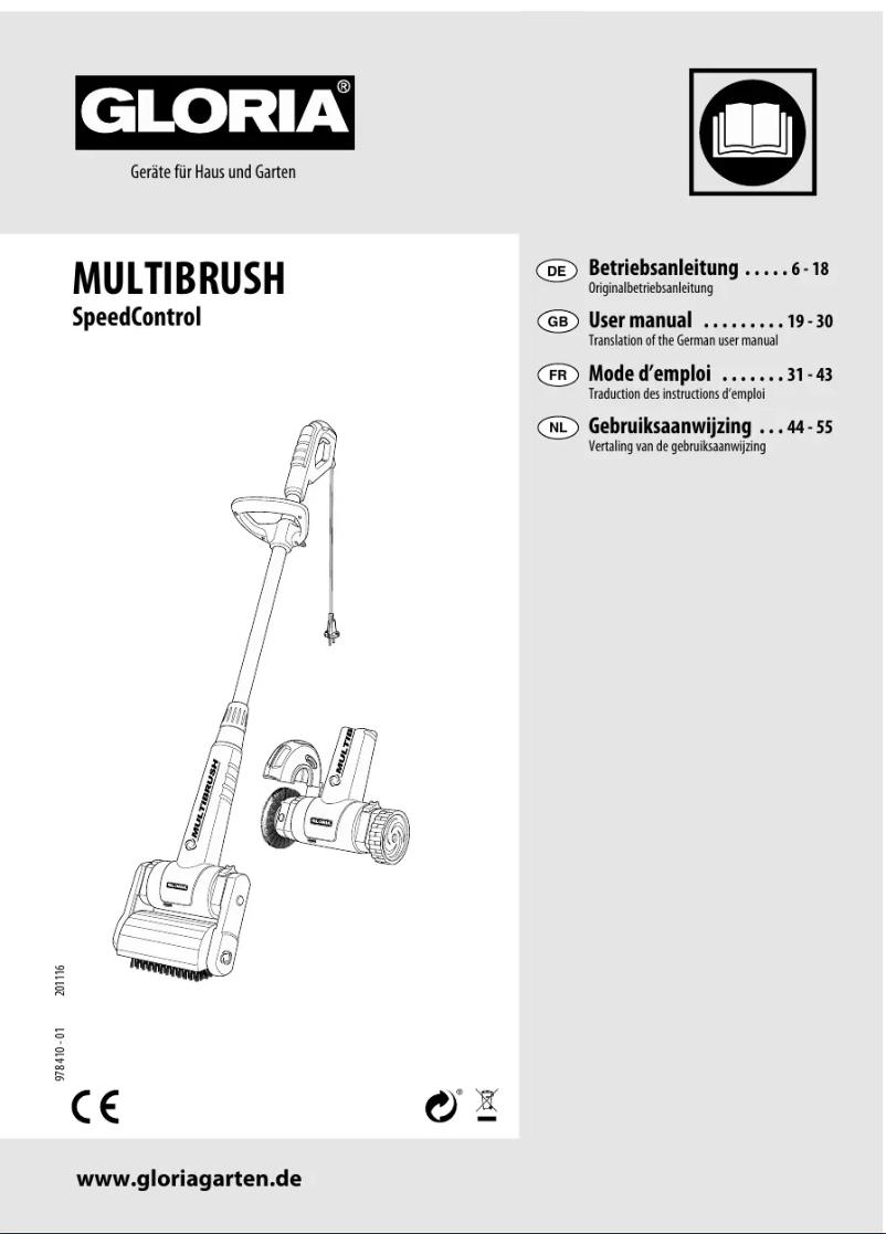 Image de la première page du manuel de l'appareil MultiBrush speedcontrol