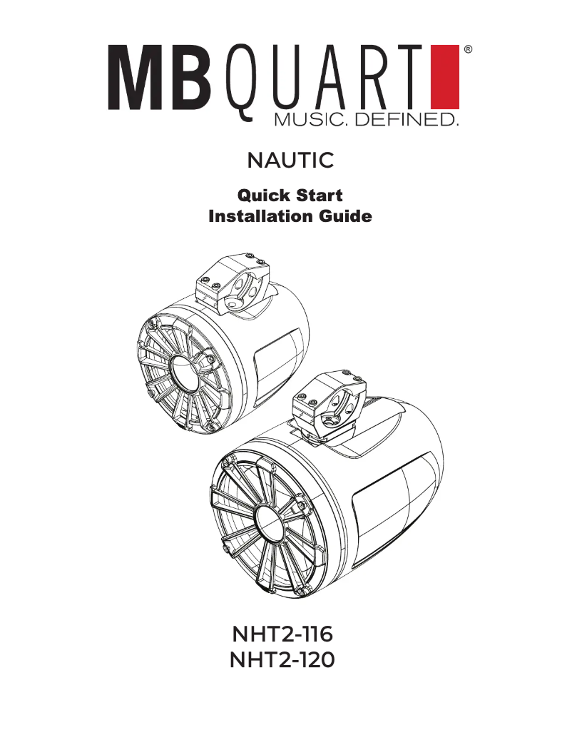 Page n°1 - Mode d'emploi MB Quart NHT2-116