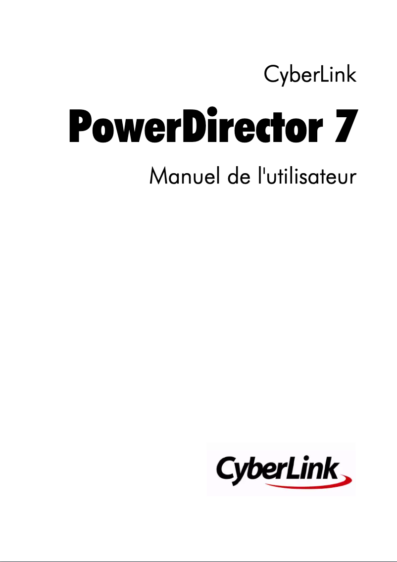 Imagen de la primera página del manual del dispositivo PowerDirector 7