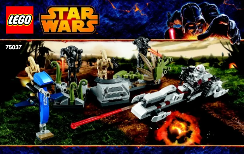 Page 1 de la notice Manuel utilisateur Lego Star Wars 75037