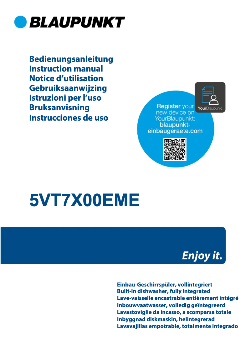 Page 1 de la notice Manuel utilisateur Blaupunkt 5VT7X00EME