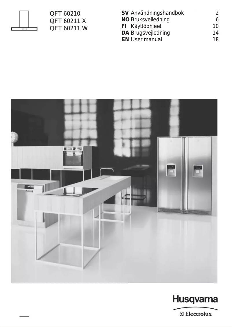 Page n°1 - Manuel utilisateur Husqvarna-Electrolux QFT60211X