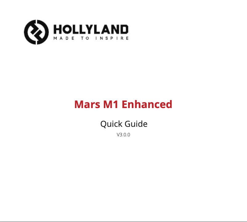 Image de la première page du manuel de l'appareil Mars M1