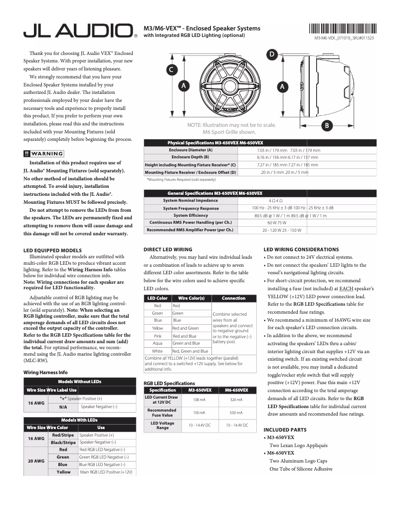 Image de la première page du manuel de l'appareil M6-650VEX