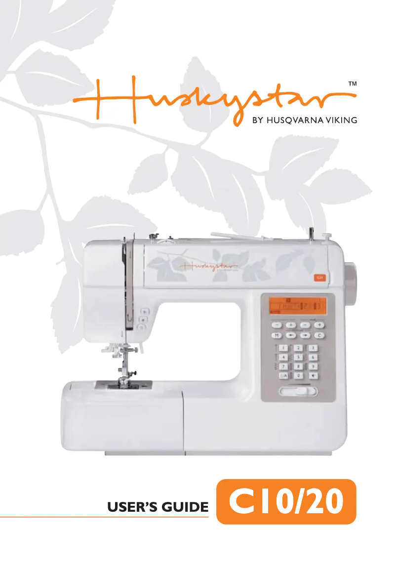 Page n°1 - Manuel utilisateur Husqvarna-Viking Huskystar C20