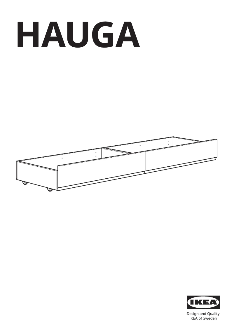 Página 1 del manual Manual de usuario Ikea HAUGA 004.742.06