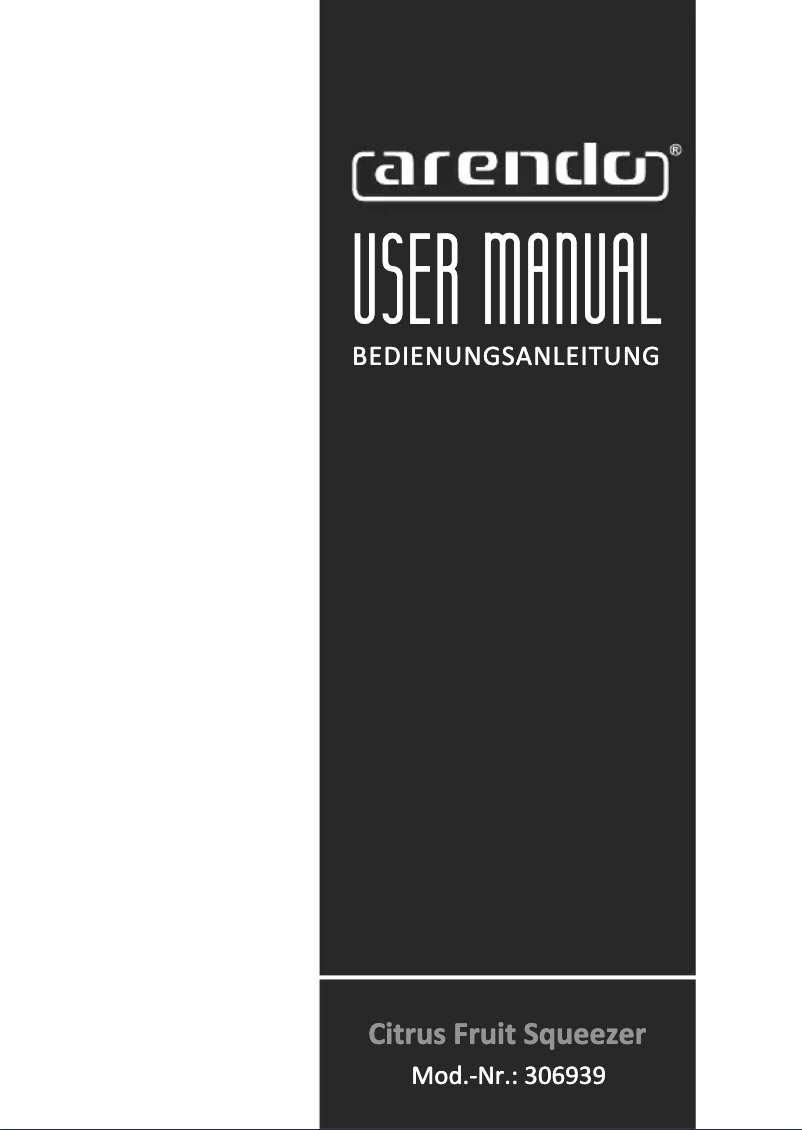 Image de la première page du manuel de l'appareil 306939