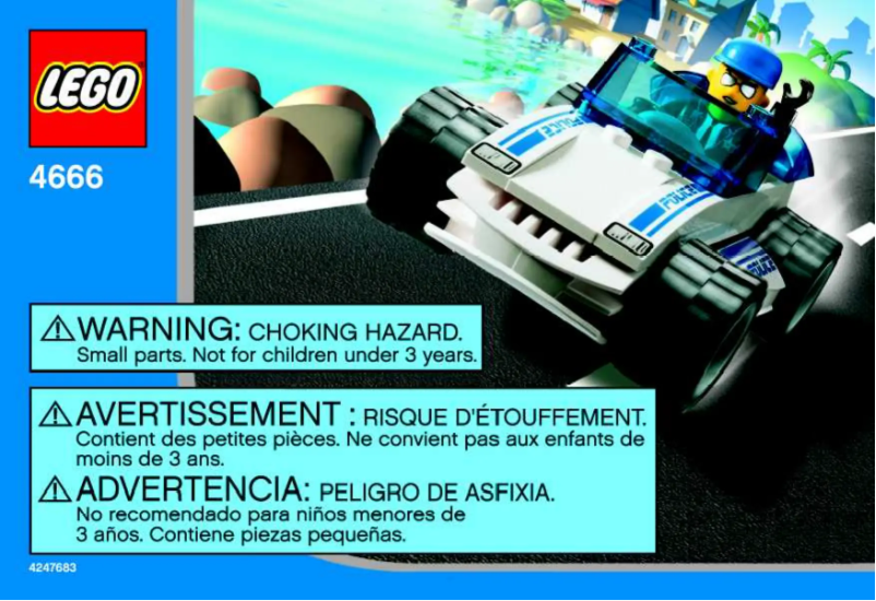 Page 1 de la notice Manuel utilisateur Lego 4 Juniors 4666