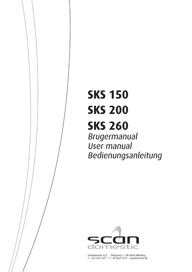 Image de la première page du manuel de l'appareil SKS 150