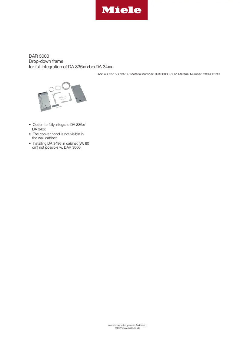 Imagen de la primera página del manual del dispositivo DAR 3000