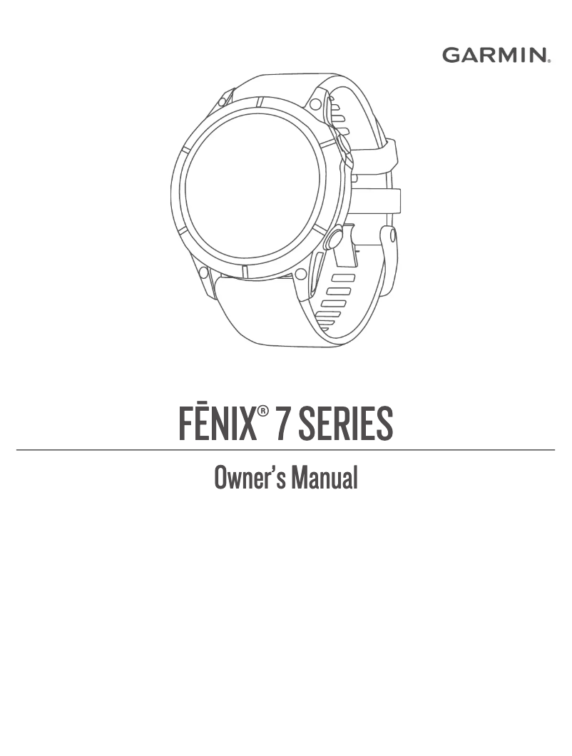 Página 1 del manual Manual de usuario Garmin Fenix 7S Solar