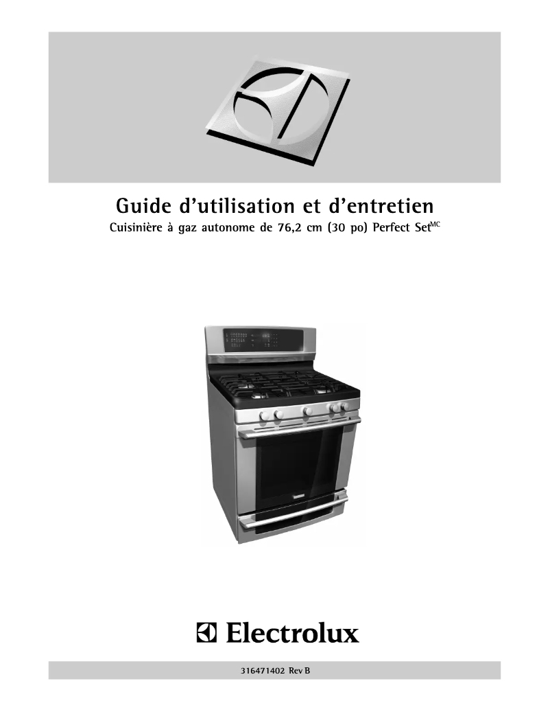Page n°1 - Manuel utilisateur Electrolux EI30GF55GW
