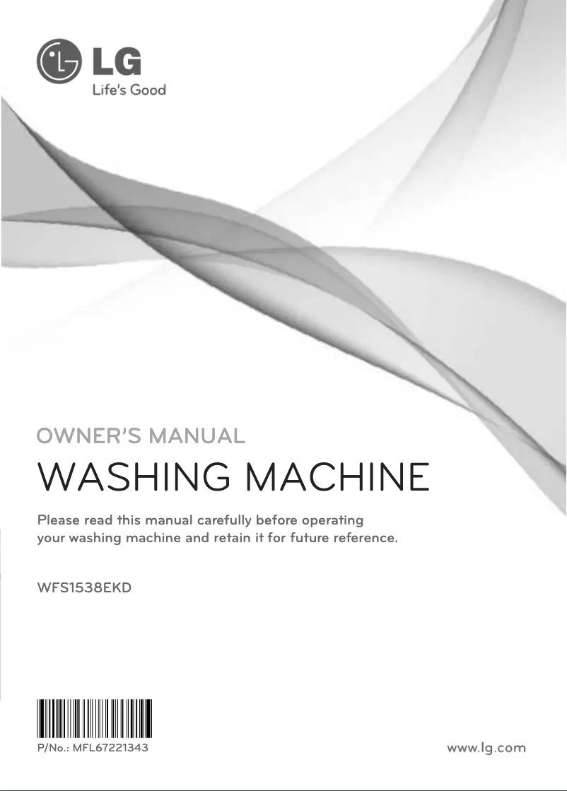Página 1 del manual Manual de usuario LG WFS1538EKD