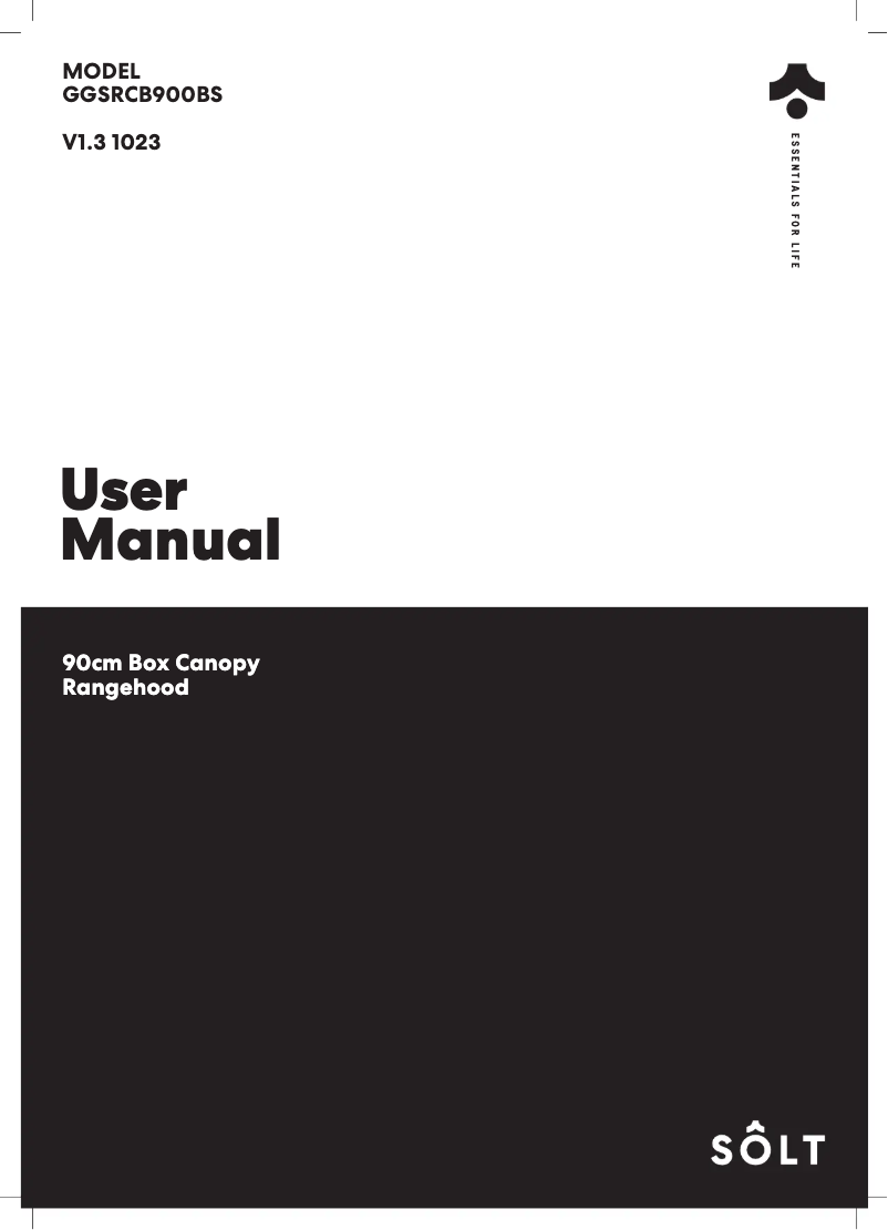 Image de la première page du manuel de l'appareil GGSRCB900BS