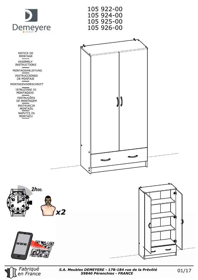 Page n°1 - Manuel utilisateur Demeyere Cobi