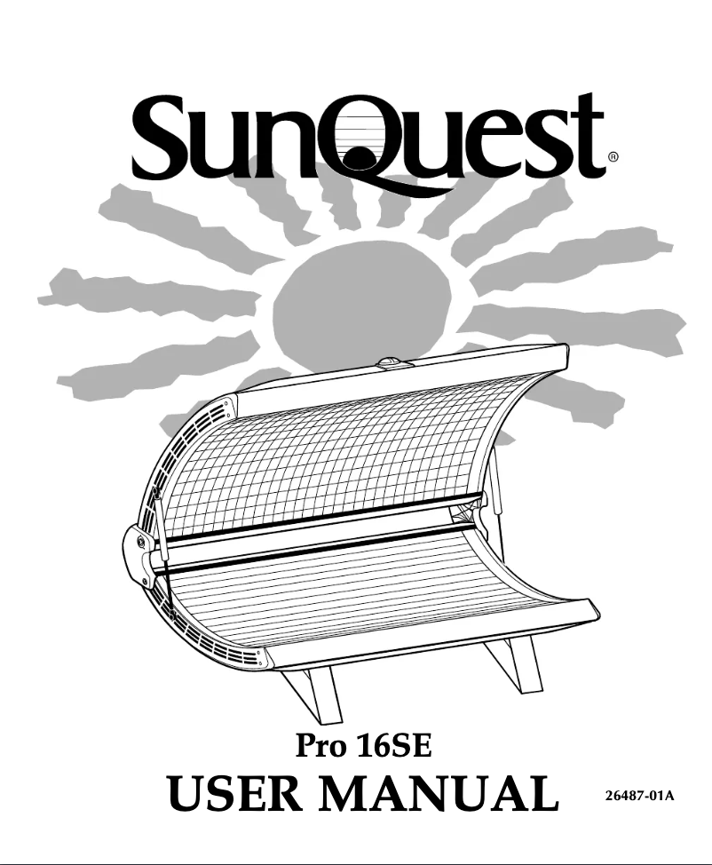 Page n°1 - Manuel utilisateur SunQuest Pro 16SE