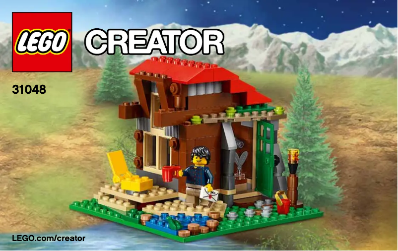 Page 1 de la notice Manuel utilisateur Lego Creator Lakeside Lodge 31048