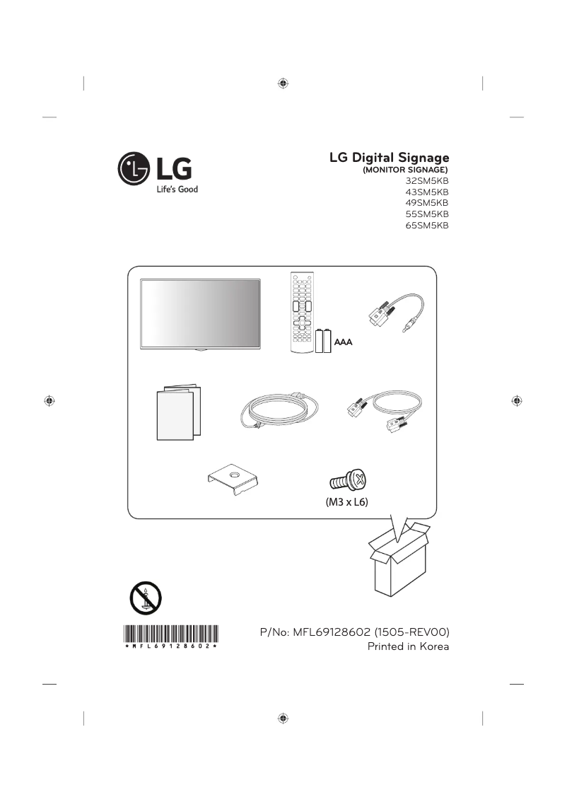 Image de la première page du manuel de l'appareil 32SM5KB