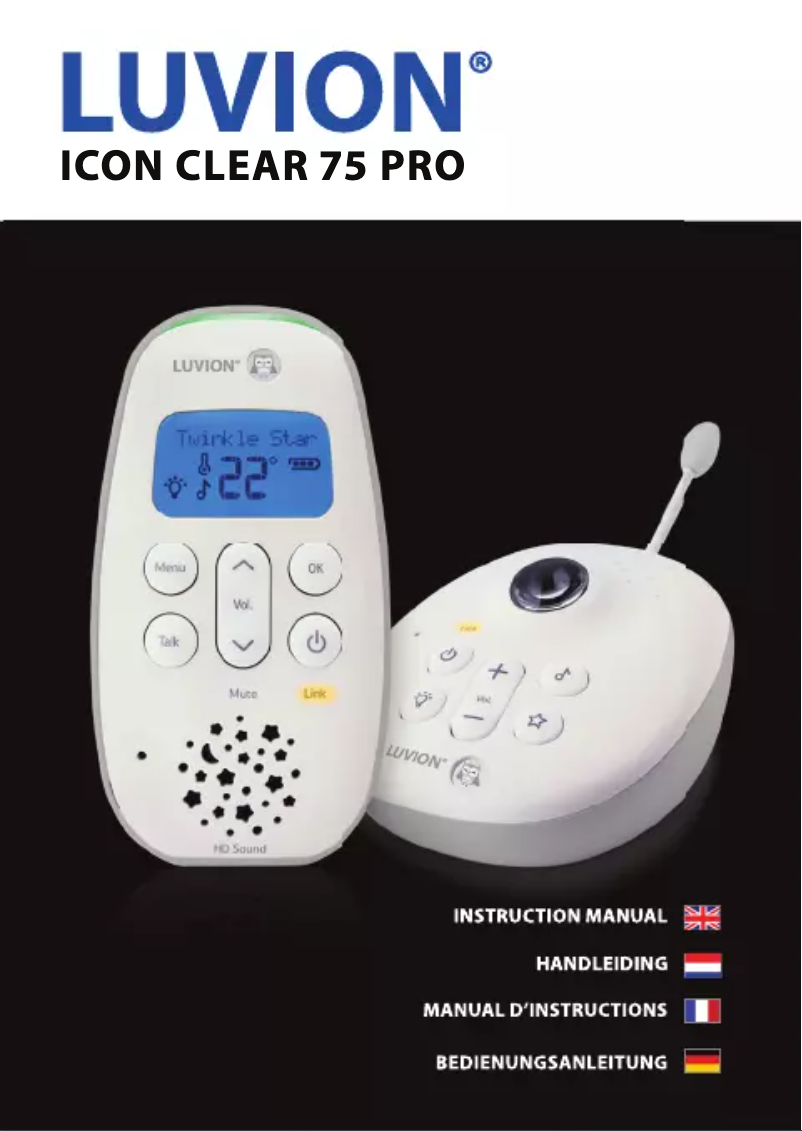 Page 1 de la notice Manuel utilisateur Luvion Icon Clear 75 Pro