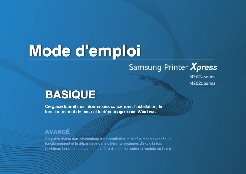 Page n°1 - Manuel utilisateur Samsung M2625D