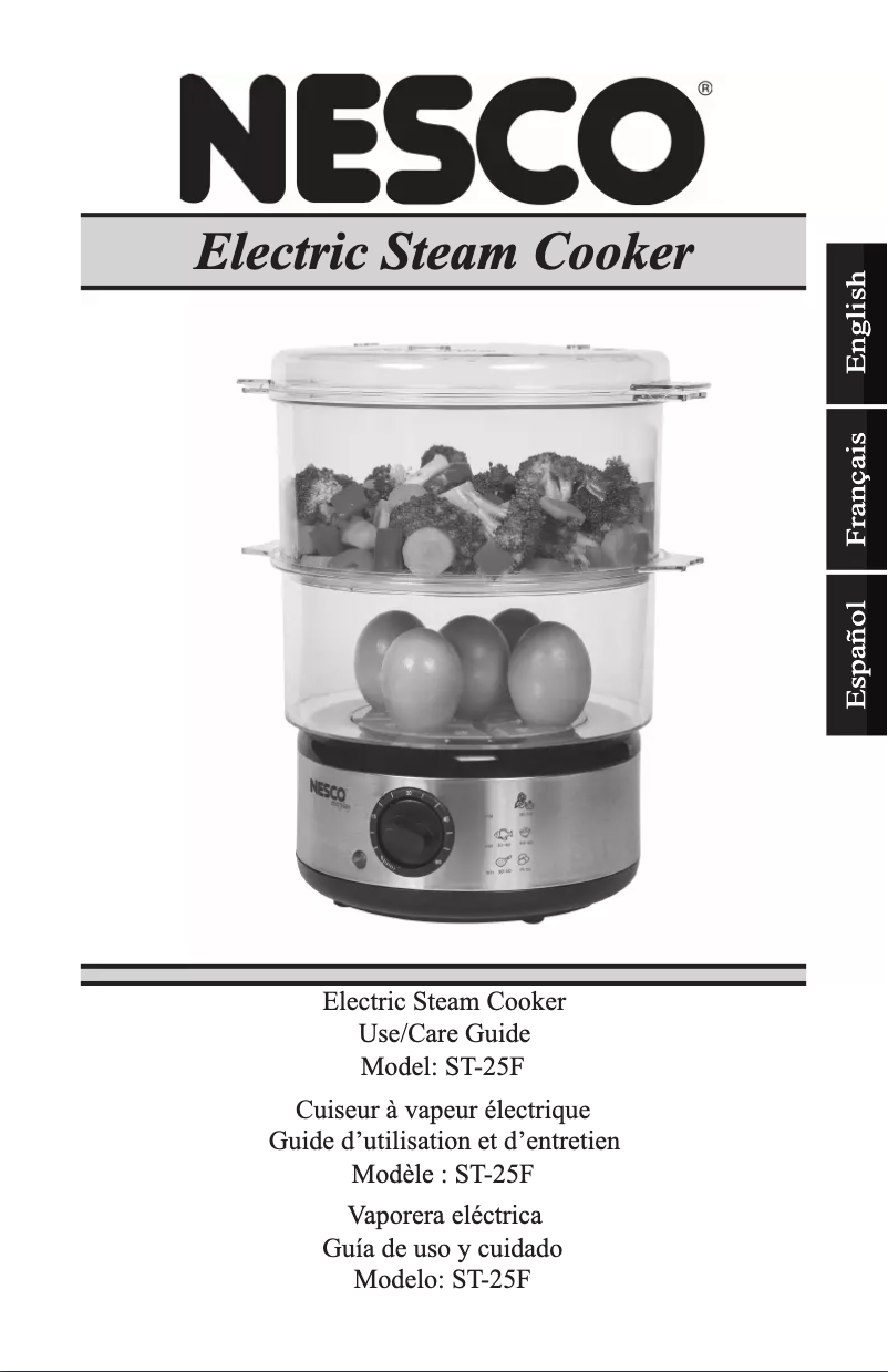 Page n°1 - Manuel utilisateur Nesco ST-25F