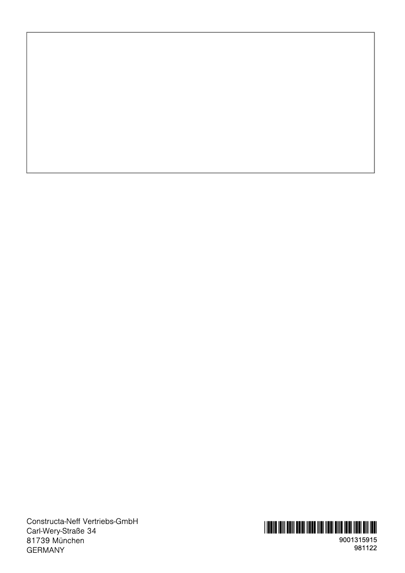 Page 1 de la notice Manuel utilisateur Constructa CF4M78020Y