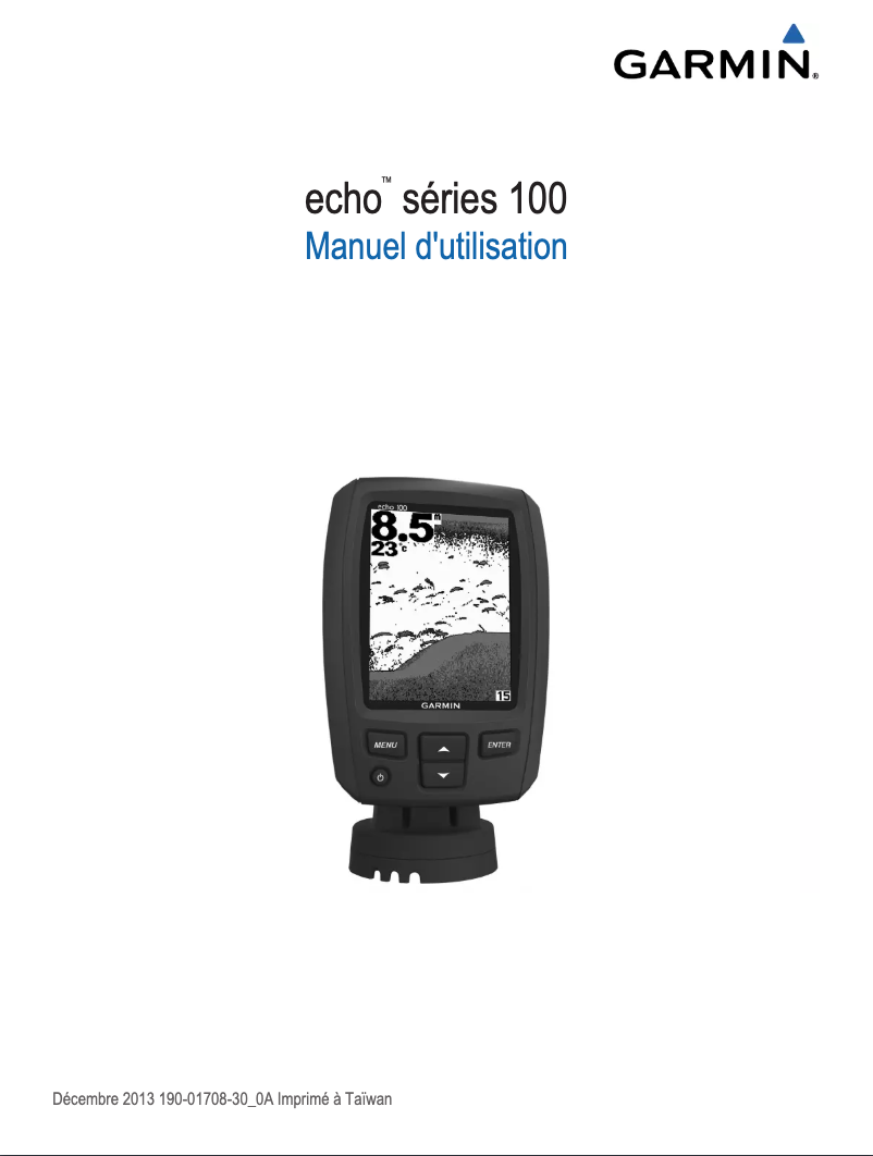 Page 1 de la notice Manuel utilisateur Garmin Echo 151