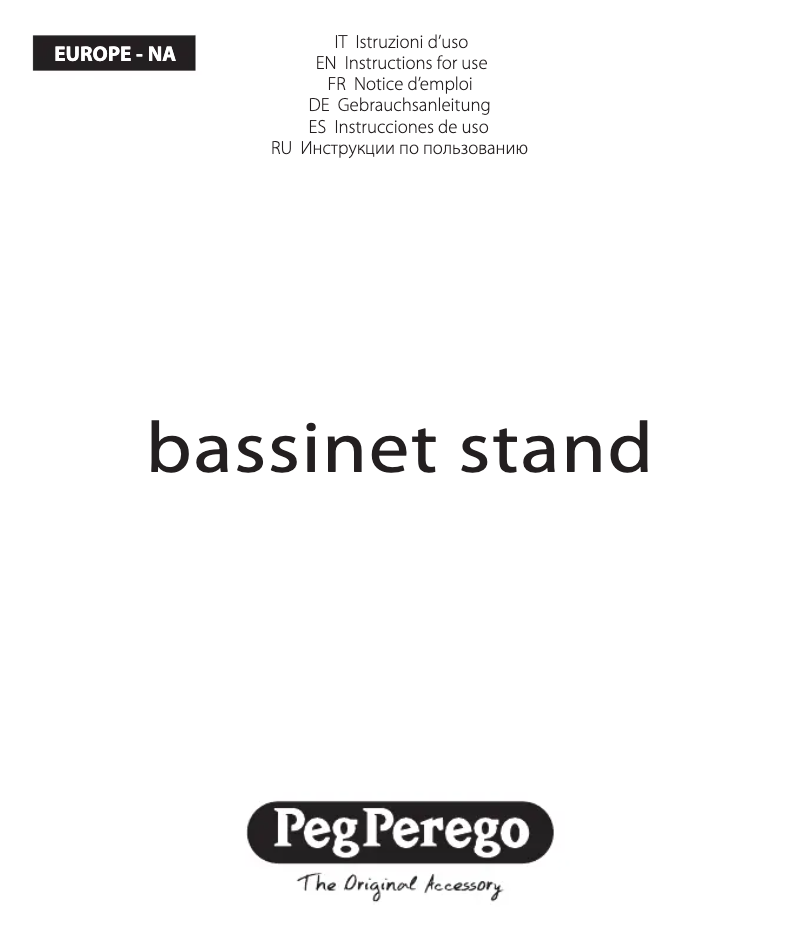Page 1 de la notice Manuel utilisateur Peg Perego Bassinet Stand