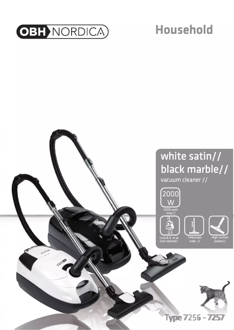 Page 1 de la notice Manuel utilisateur OBH Nordica White Satin 7256