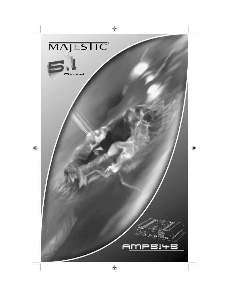 Page n°1 - Manuel utilisateur Majestic AMP5145